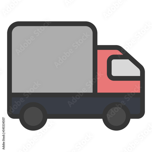 Delivery filled line icon