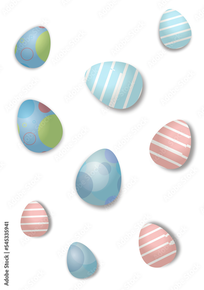 eggs Cartoon.Easter card background concept.