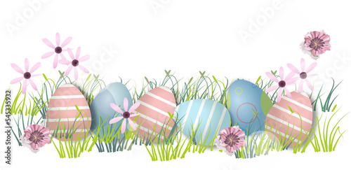eggs Cartoon.Easter card background concept.