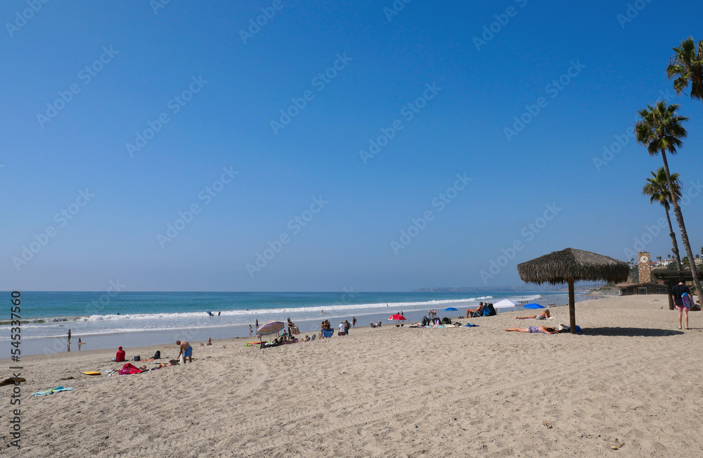Beach next to the San Clemente Pier in Orange County, California, USA Beach next to the San Clemente Pier in Orange County, California, USA