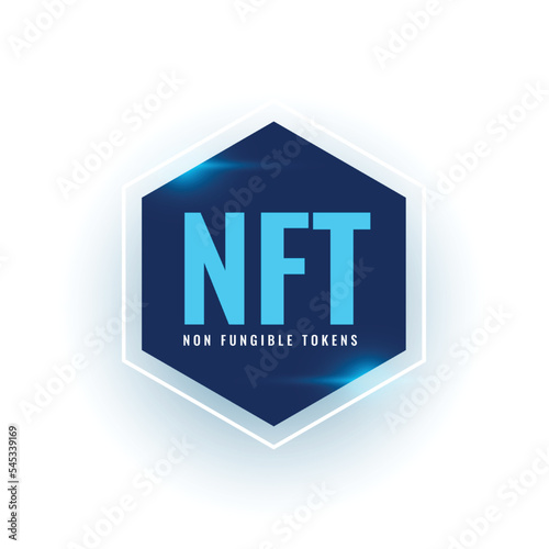 digital asset NFT blockchain technology background