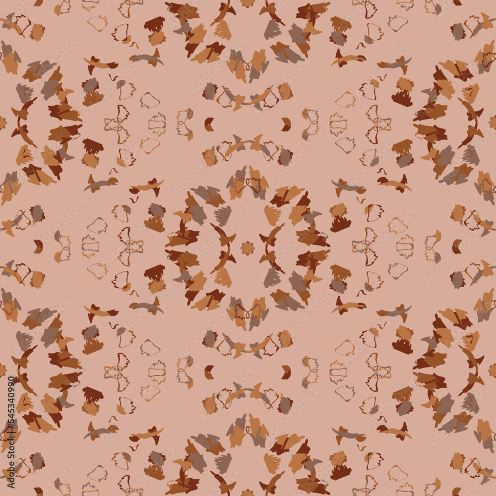 Seamless fractal pattern in vector format for printed fabrics or any ...