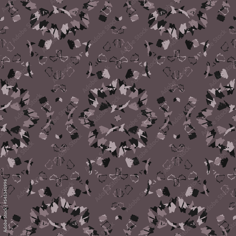 Seamless fractal pattern in vector format for printed fabrics or any ...