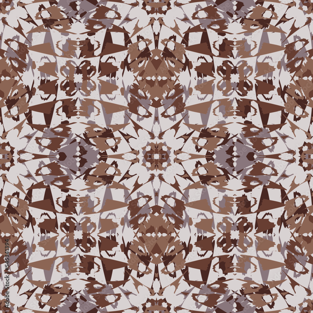 Seamless fractal pattern in vector format for printed fabrics or any ...