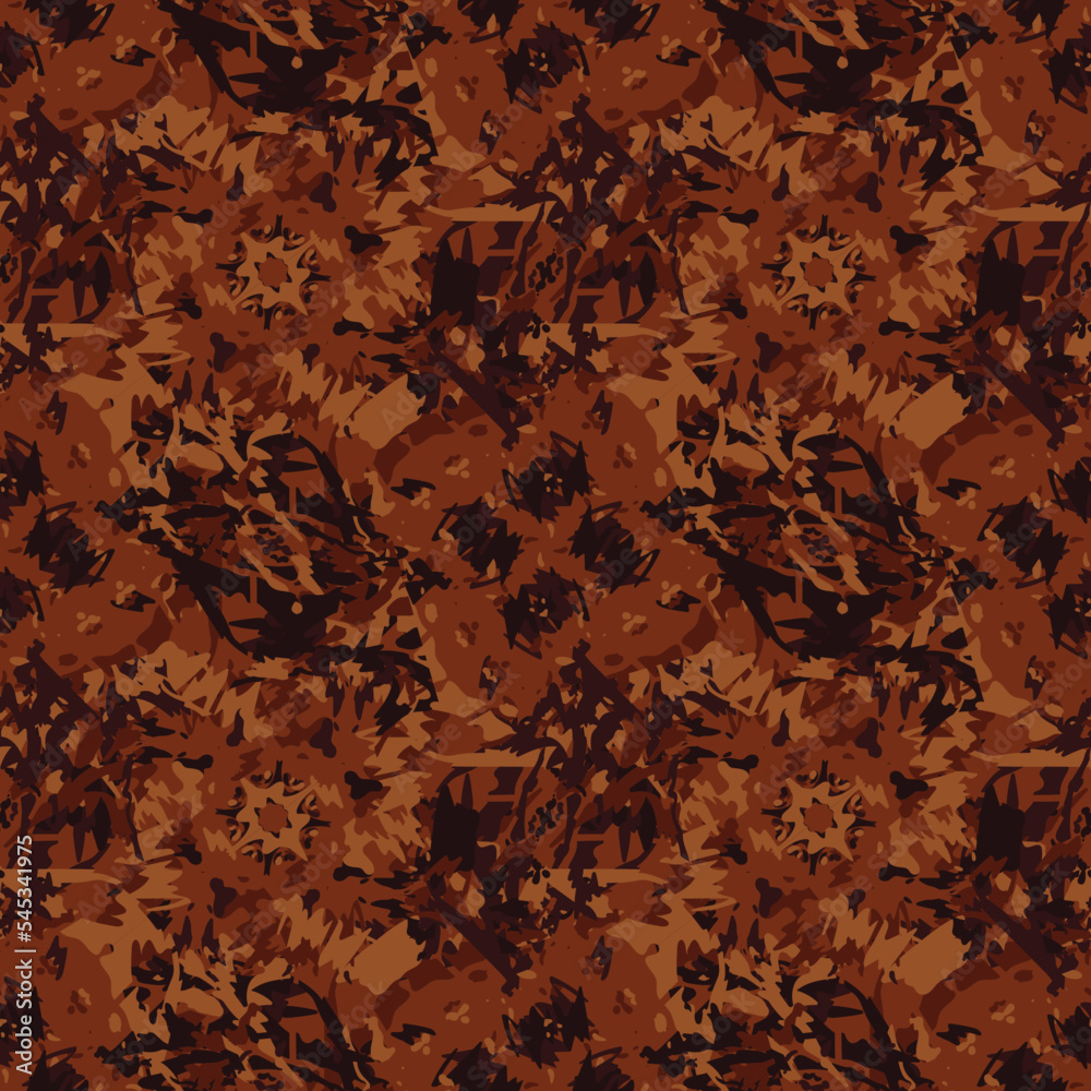 Seamless fractal pattern in vector format for printed fabrics or any ...