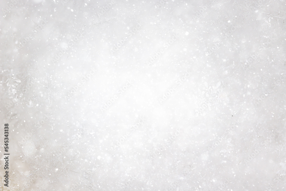 ice snow crystals background abstract white winter - obrazy, fototapety, plakaty 