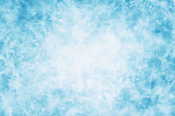 blue snow background abstract blurred