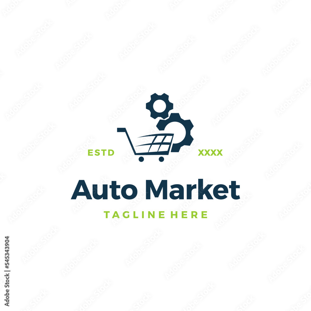 automotive market Logo design vector illustration automotive market Logo design vector illustration