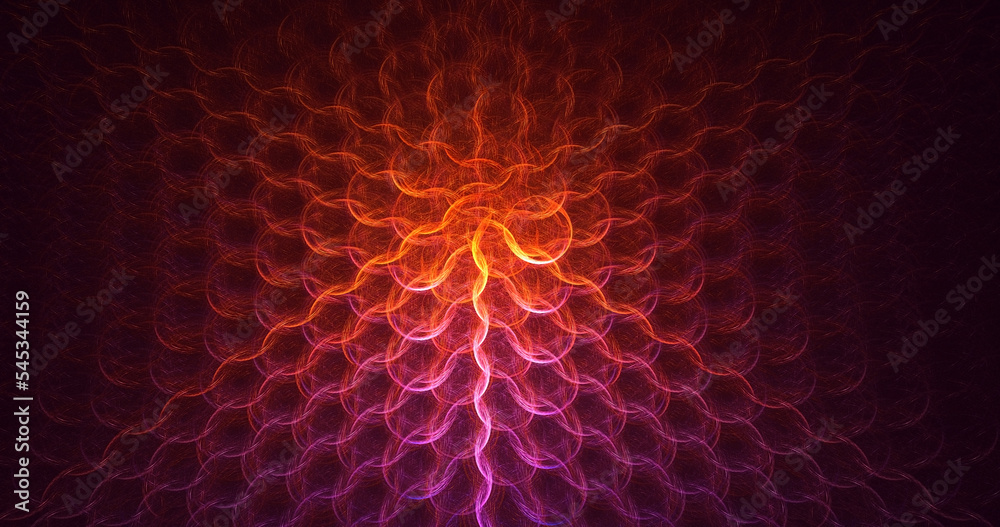 Obraz premium 3D rendering abstract multicolor fractal light background
