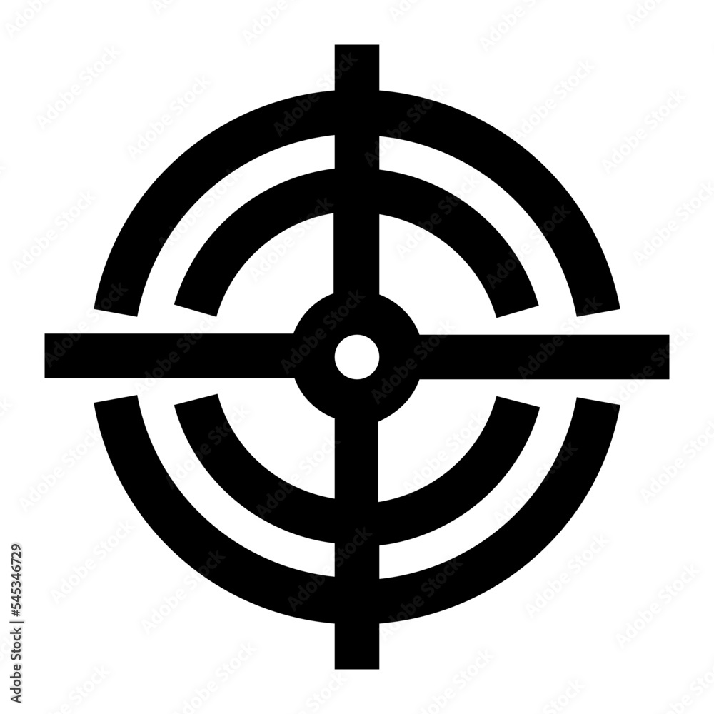 Icon Target With Style Outline Icon Target With Style Outline