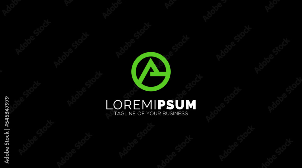 Abstract letter AG logo. This logo icon incorporate with abstract shape in the creative way Abstract letter AG logo. This logo icon incorporate with abstract shape in the creative way