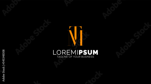 Abstract letter TM logo. This logo icon incorporate with abstract shape in the creative way