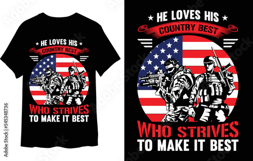 American army t-shirt design
