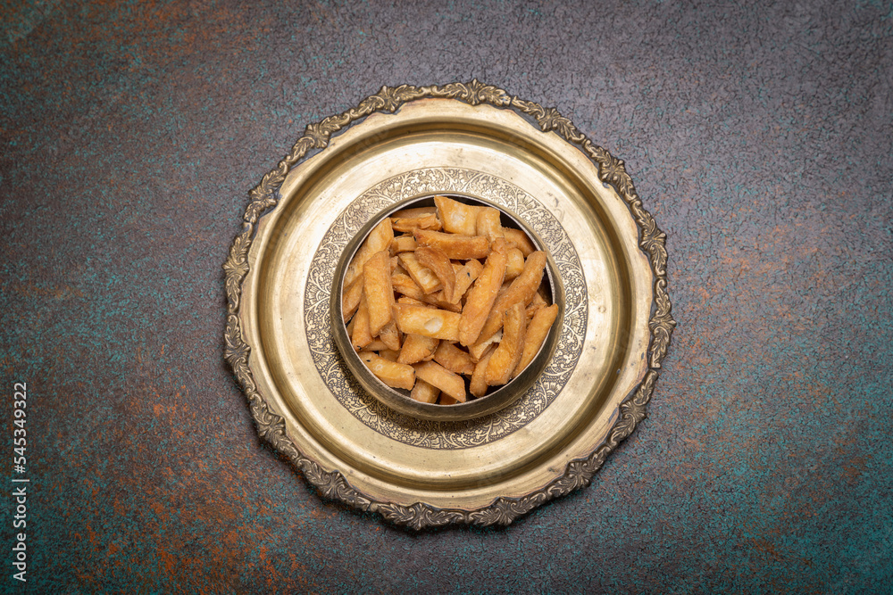 Namak para or Nimki is a traditional Indian salty snack made with allpurpose flour and seasoned
