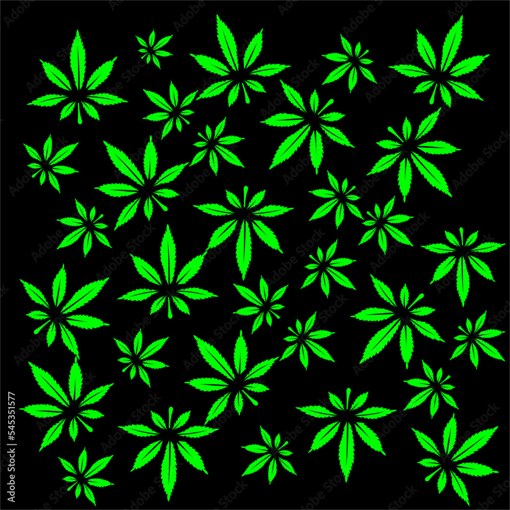 marijuana leaf background vector design with a fresh green color and looks unique marijuana leaf background vector design with a fresh green color and looks unique