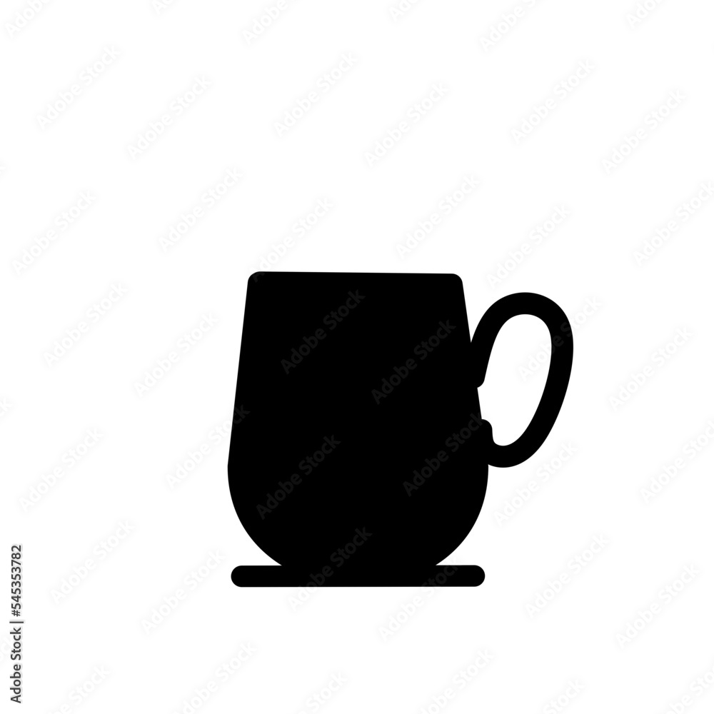 Glass icon Drink Silhouette, coffe cup, Silhouette of Glassware, Silhouette of Drink glass