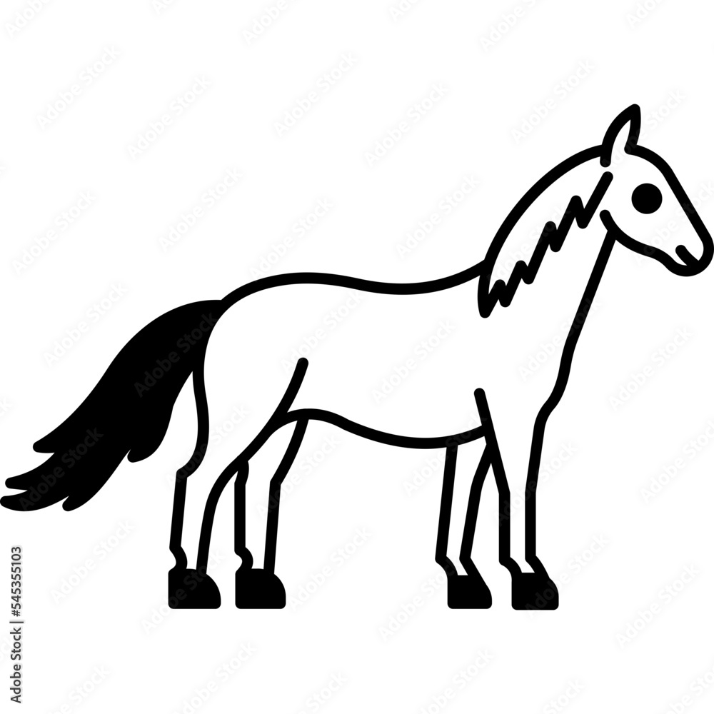 Horse which can easily edit or modify

