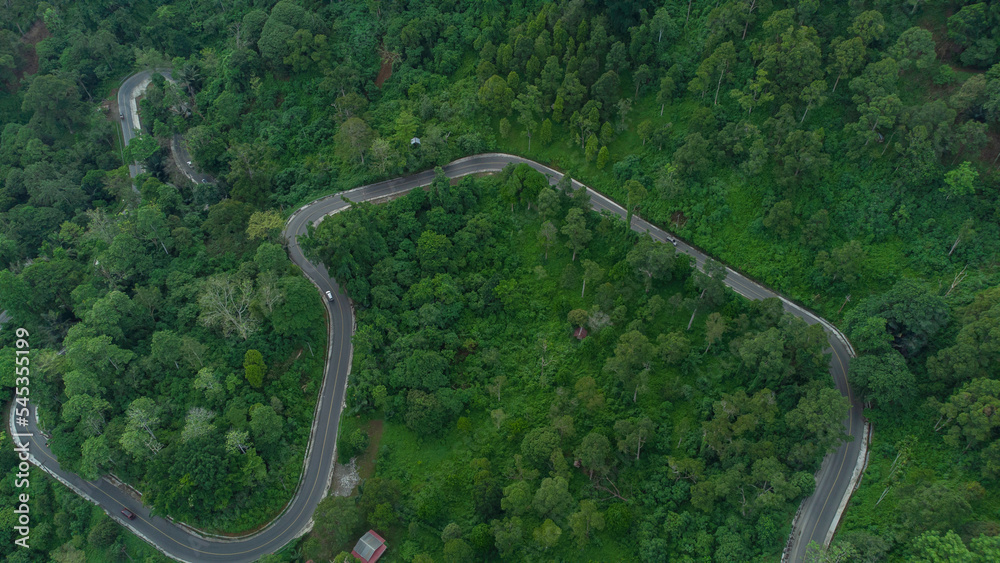 Beautiful mountain road in the middle of paro mountains. Beautiful mountain road in the middle of paro mountains.