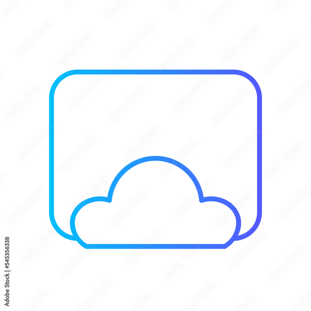 cloud data gradient icon cloud data gradient icon