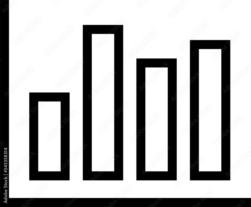 Business graph or Chart diagram, Linear icon. Business graph or Chart diagram, Linear icon.