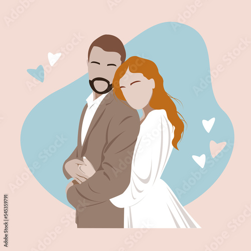 Wallpaper Mural Wedding. The bride and groom. Torontodigital.ca