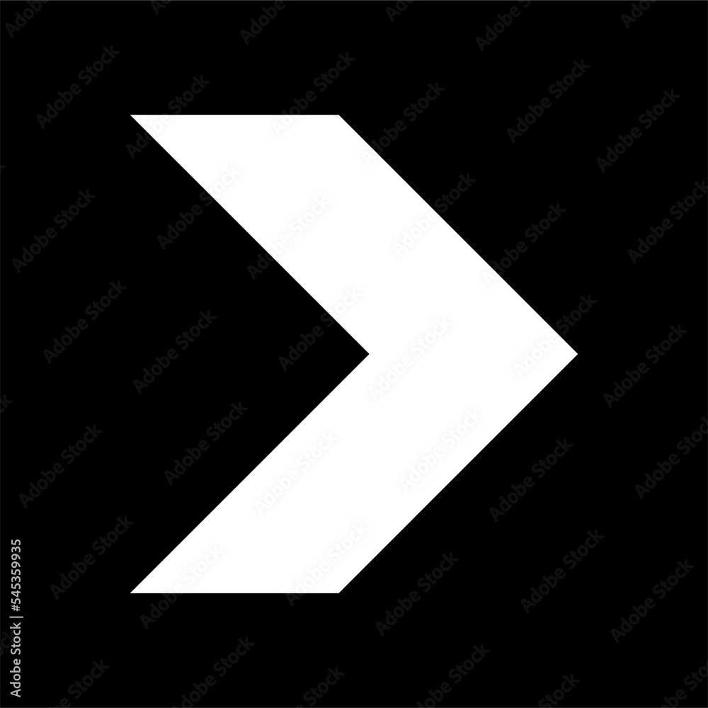 Black arrow icon. Black arrow icon.