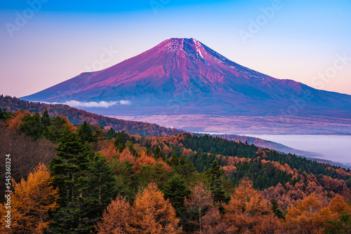 富士山と紅葉