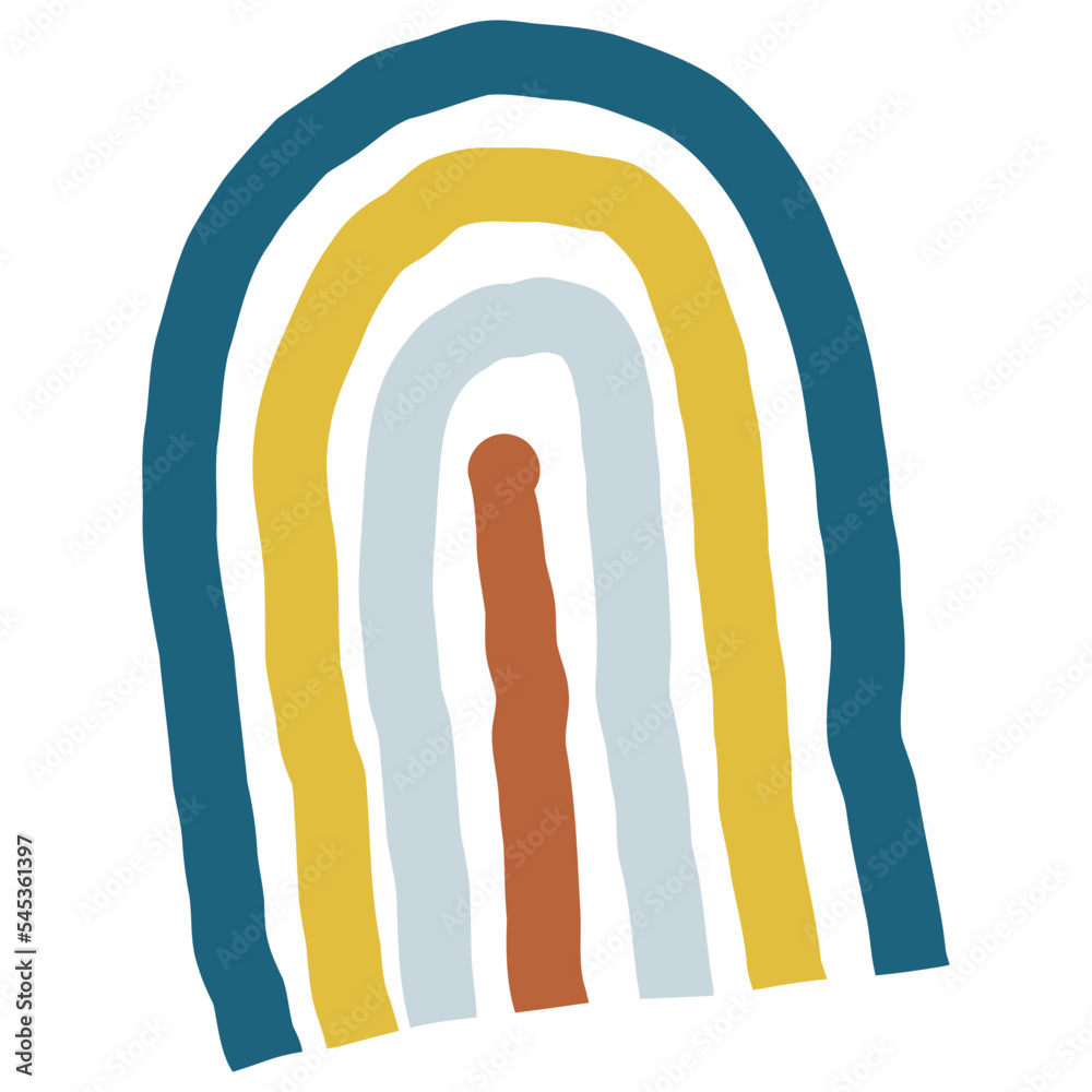 Abstract Boho Organic Rainbow Transparent Abstract Boho Organic Rainbow Transparent