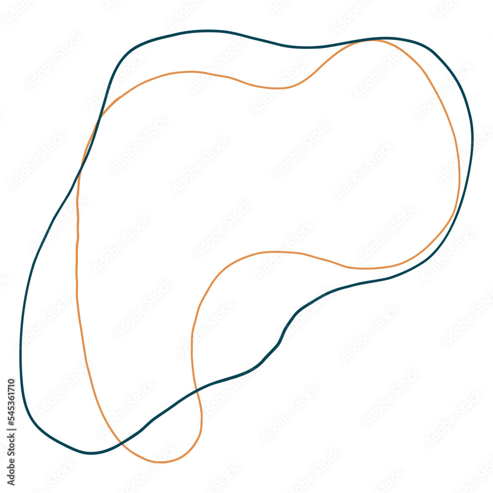 Fototapeta premium Abstract Blob Organic Shape