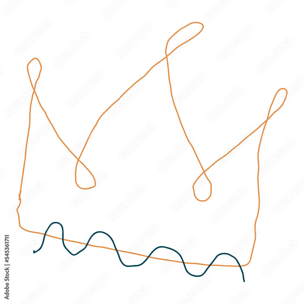 Obraz premium Abstract Crown Shape Element