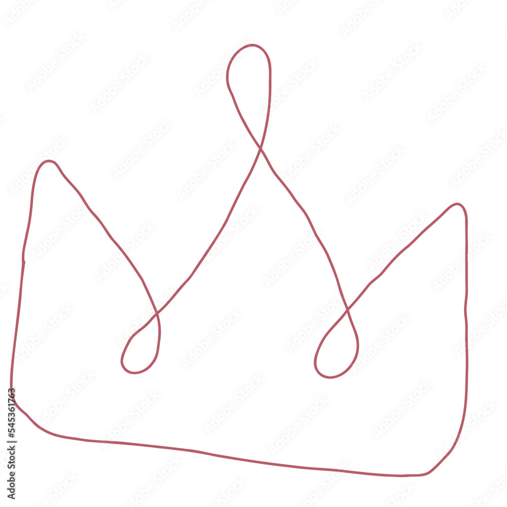 Abstract Crown Shape Element Abstract Crown Shape Element