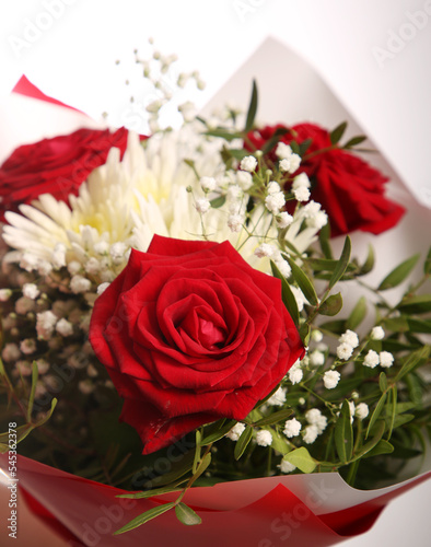 bouquet of red roses