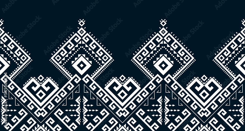 Fototapeta premium abstract ethnic pattern seamless design line white Aztec geometric background EP.100