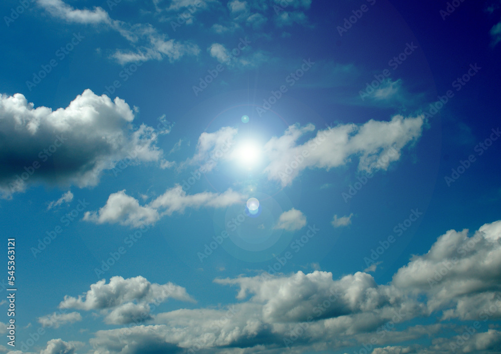 white air clouds in the blue sky white air clouds in the blue sky