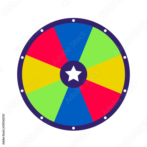 Wheel of fortune background. Vector lucky roulette illustration. Online casino concept.