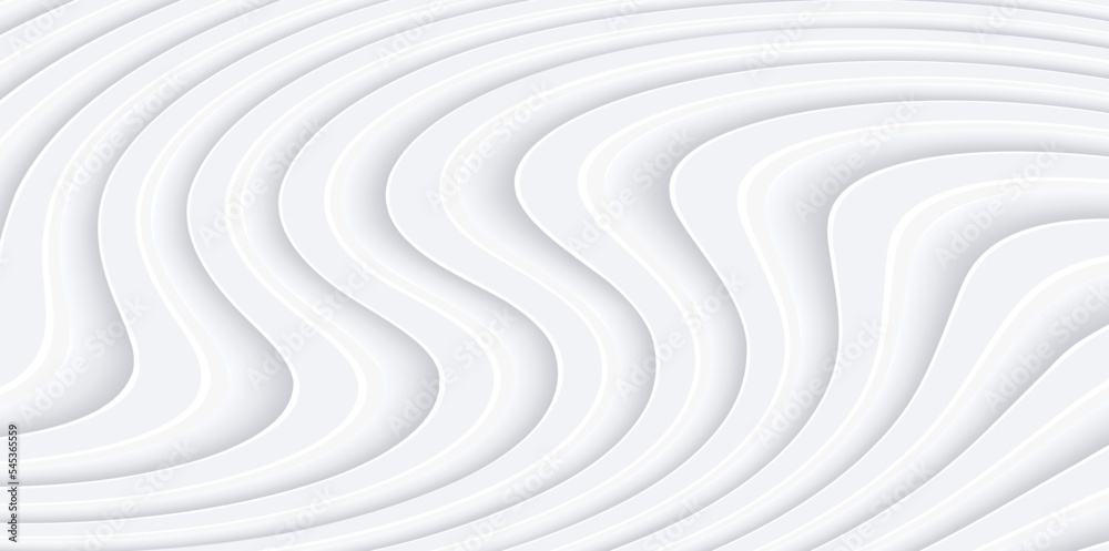 White abstract background, 3d white grey stripes, elegant wavy striped pattern, 3D vector backdrop illustration. White abstract background, 3d white grey stripes, elegant wavy striped pattern, 3D vector backdrop illustration.