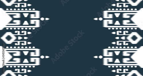 Ikat Seamless Pattern Design Art ornament. Ethnic abstract geometric pattern in tribalt vertical. Vector illustration EP.8