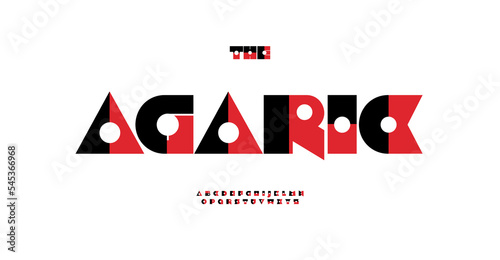 Vintage slot machines typeset, gambling game style font, playing cards letters. Creative geometric shape alphabet abstract modular text. Color abstract decorative typography. Vector typography design