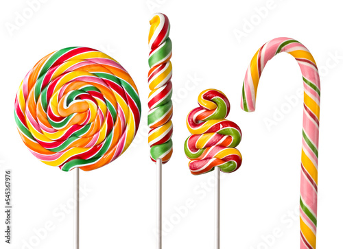  colorful  lollipops