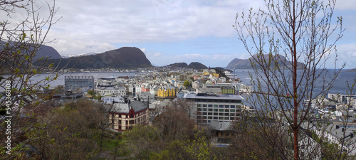 Panoramic view of Alesund, Norway