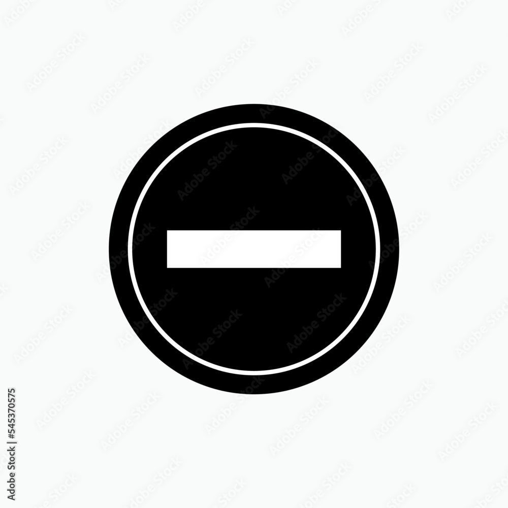 Stop Icon. Prohibition Vector Sign & Symbol. Stop Icon. Prohibition Vector Sign & Symbol.