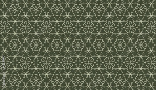 abstract luxury elegant ash green and rifle green floral seamless pattern