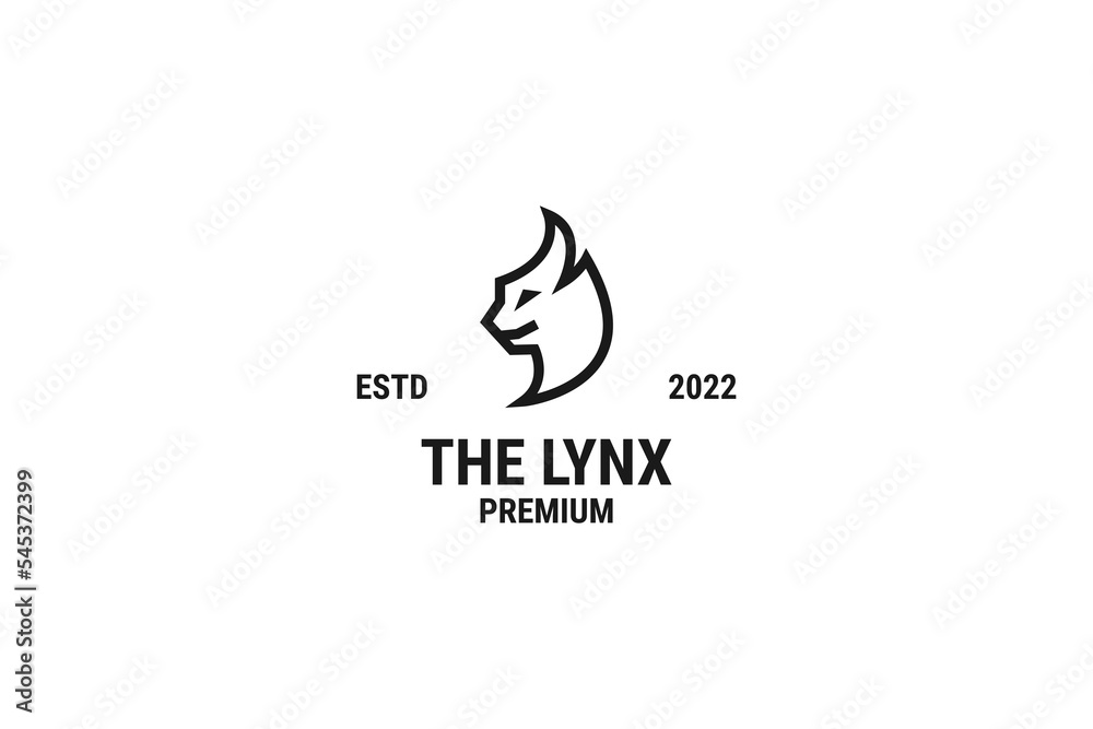 Lynx head logo design vector illustration idea Lynx head logo design vector illustration idea