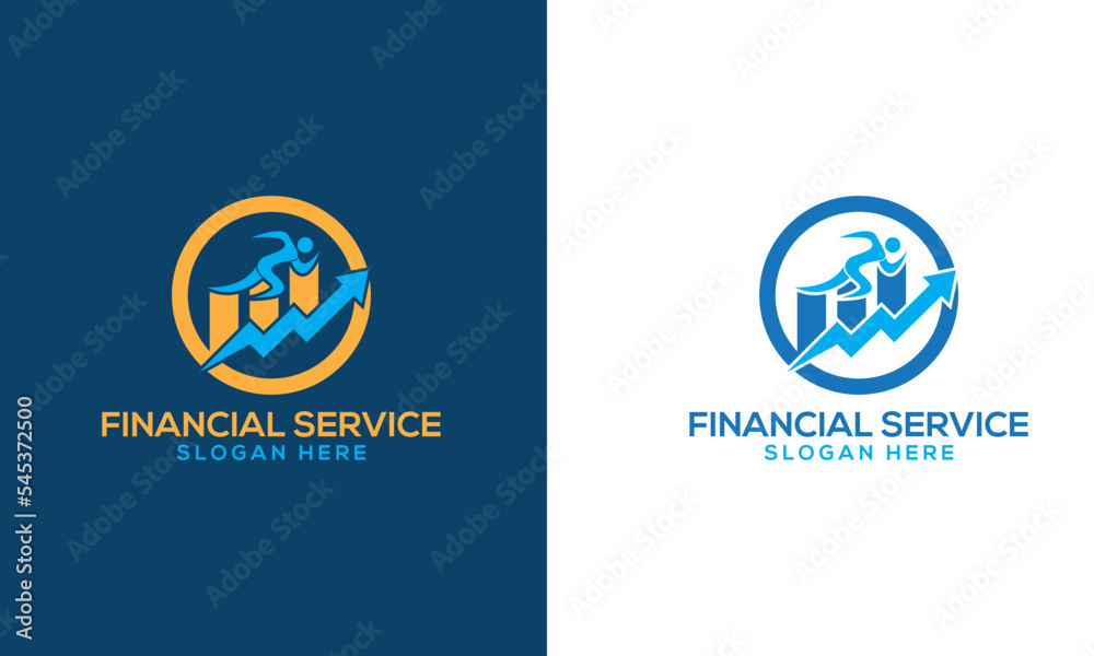 Accounting and financial development logo design. Accounting and financial development logo design.