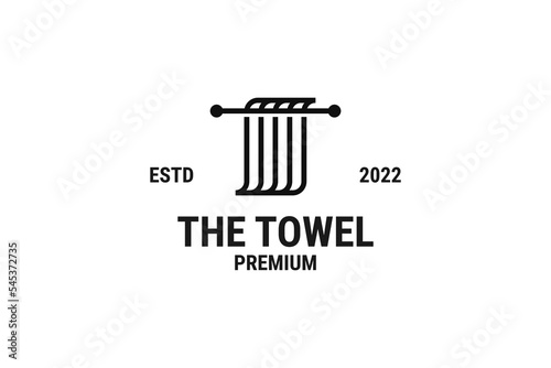 Creative towel logo design vector illustration idea