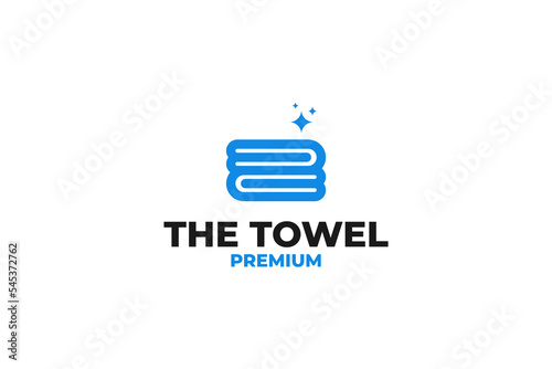 Creative towel logo design vector illustration idea