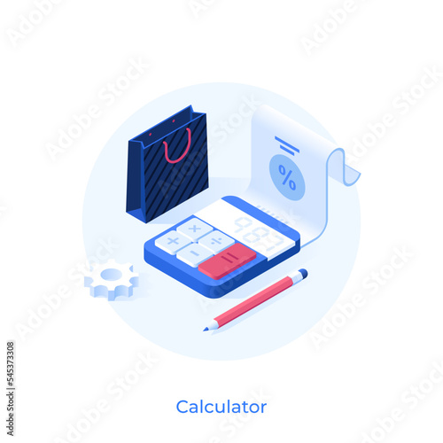 Vector Isometric Icon. Shopping And Retail