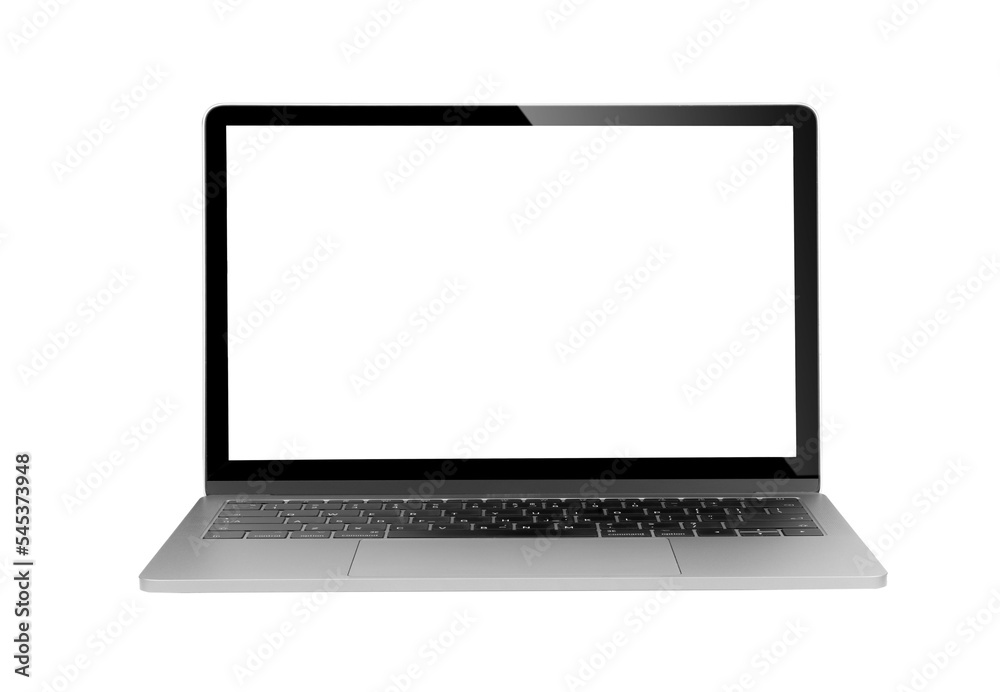 Laptop with empty space isolated on transparent png Laptop with empty space isolated on transparent png