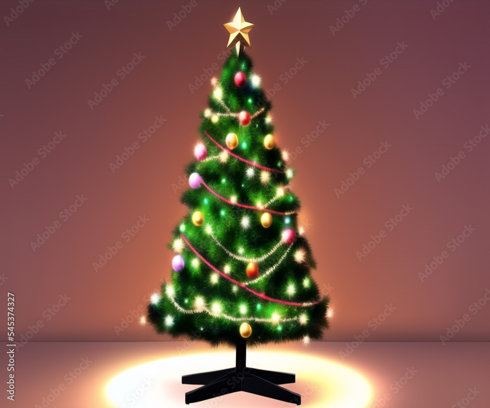 christmas tree with decoration christmas tree with decoration