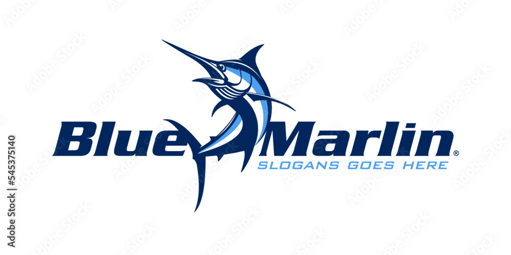 Marlin Fish Logo Template. Unique and Fresh marlin fish jumping out of the water. Great to use as your marlin fishing activity. Marlin Fish Logo Template. Unique and Fresh marlin fish jumping out of the water. Great to use as your marlin fishing activity.